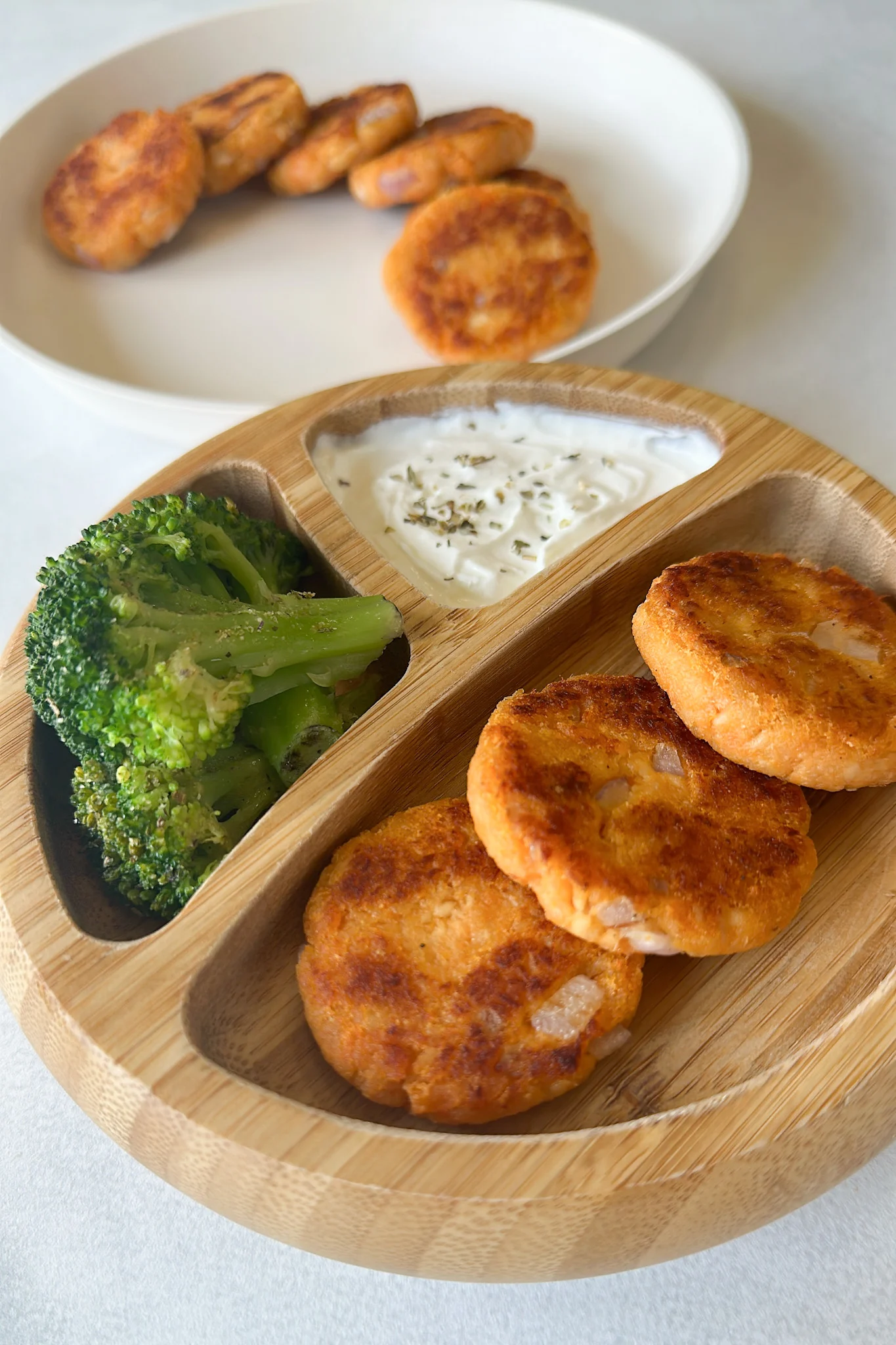 Nutritious Salmon Sweet Potato Cakes for Babies